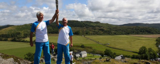 Baton honor as Jim carries the torch for Colonsay